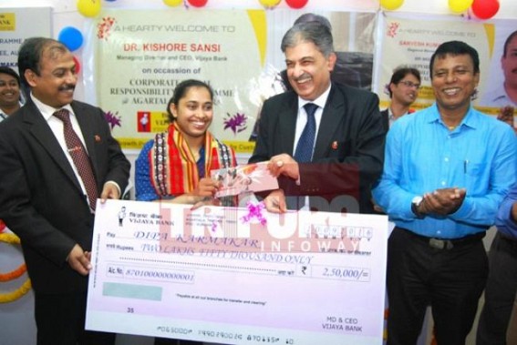 Vijaya Bank adopts girls to ensure education Vijaya Bank adopts girls to ensure education